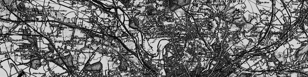 Old map of Kersal in 1896