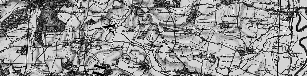 Old map of Kersall in 1899