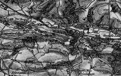 Old map of Kerscott in 1898