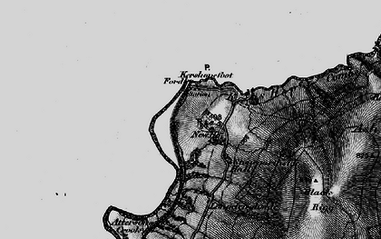 Old map of Burnt Shields in 1897
