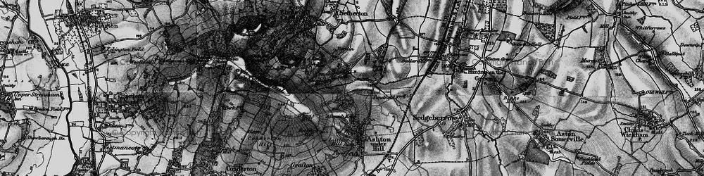 Old map of Kersoe in 1898