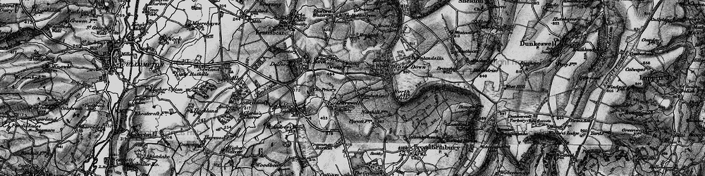 Old map of Kerswell in 1898