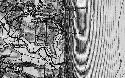 Old map of Kessingland Beach in 1898