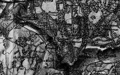 Old map of Keston in 1895