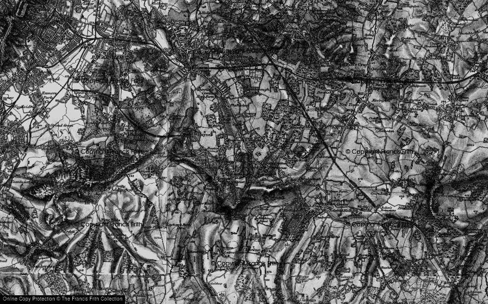 Old Map of Keston Mark, 1895 in 1895