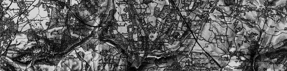 Old map of Keston Mark in 1895