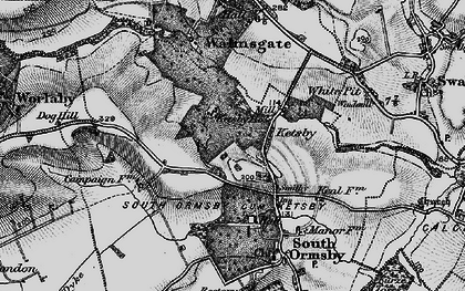 Old map of Ketsby in 1899