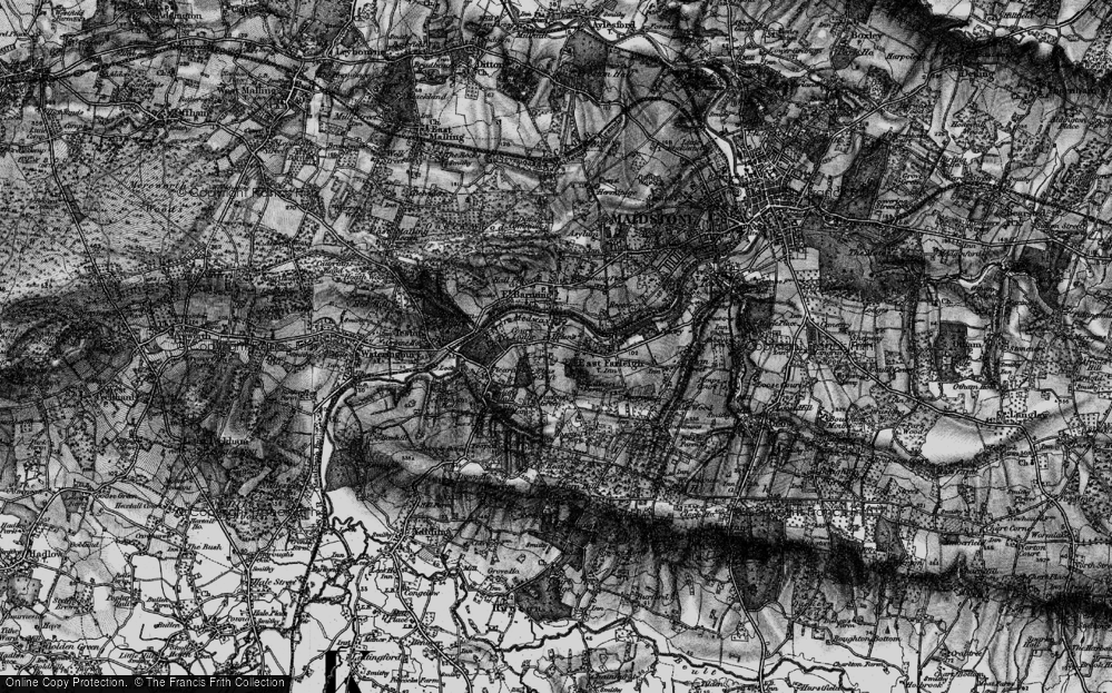 Old Map of Kettle Corner, 1895 in 1895