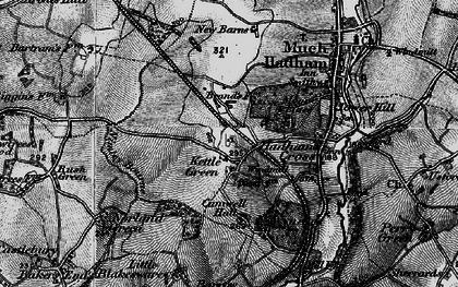 Old map of Kettle Green in 1896