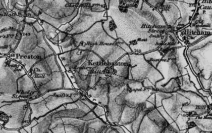 Old map of Kettlebaston in 1896