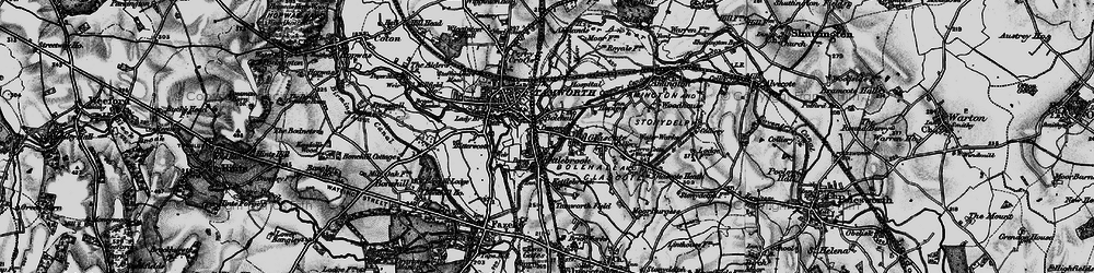 Old map of Kettlebrook in 1899