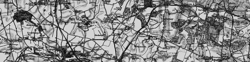 Old map of Kettlestone in 1898