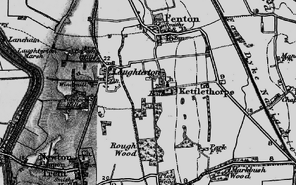 Old map of Kettlethorpe in 1899