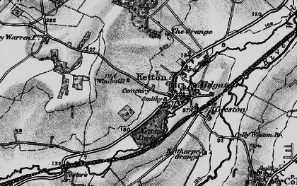 Old map of Ketton in 1898