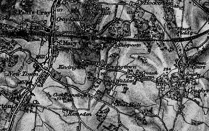 Old map of Kevingtown in 1895