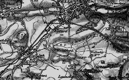 Old map of Keward in 1898