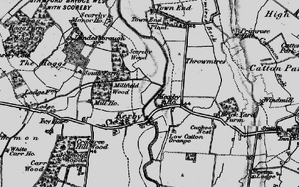Old map of Kexby in 1898