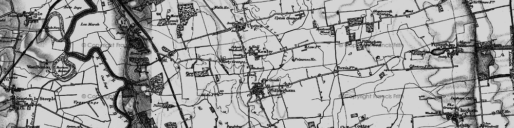 Old map of Kexby in 1899
