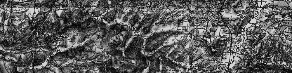 Old map of Key's Green in 1895