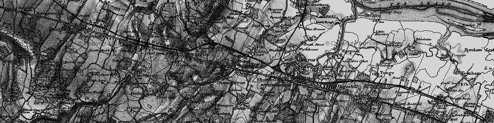 Old map of Key Street in 1895