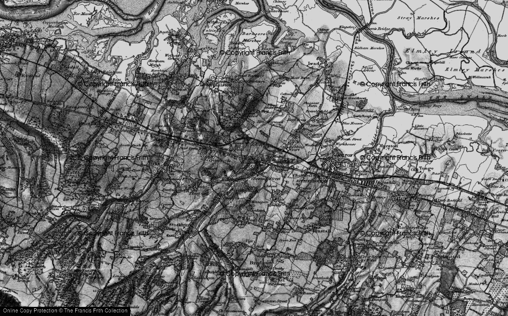 Old Map of Keycol, 1895 in 1895