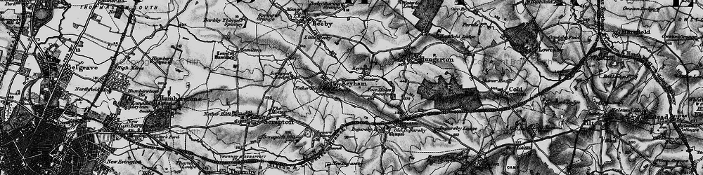Old map of Keyham in 1899