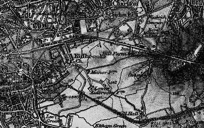 Old map of Kidbrooke in 1896