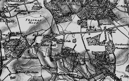 Old map of Black Fen in 1898