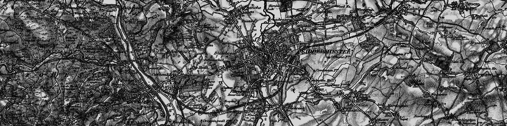 Old map of Kidderminster in 1899
