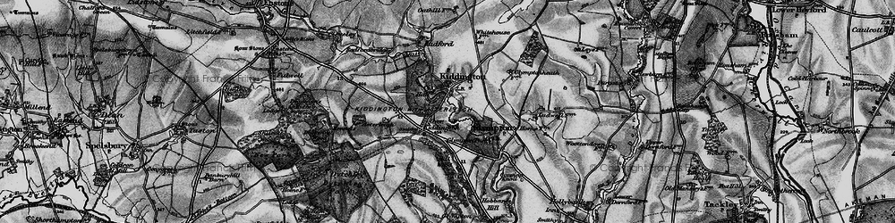 Old map of Kiddington in 1896