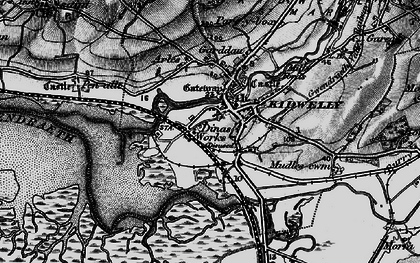 Old map of Kidwelly in 1896