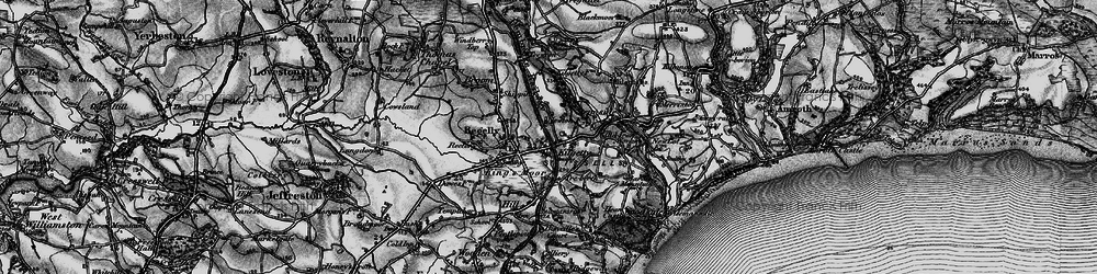 Old map of Kilgetty in 1898