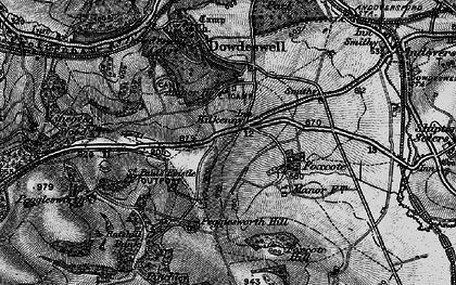 Old map of Lineover Wood in 1896