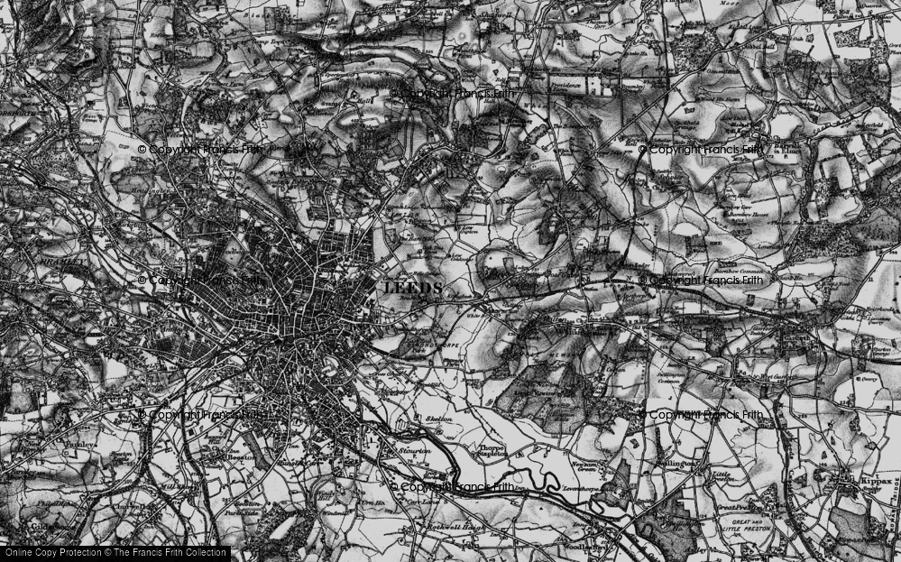 Old Map of Killingbeck, 1898 in 1898