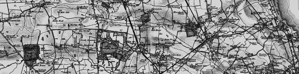 Old map of Killingworth in 1897