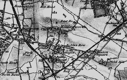 Old map of Killingworth Moor in 1897
