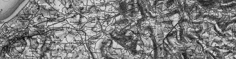 Old map of Killivose in 1896
