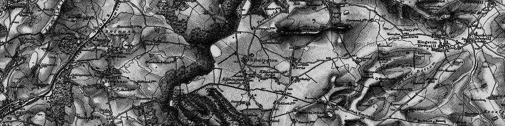 Old map of Kilmington in 1898