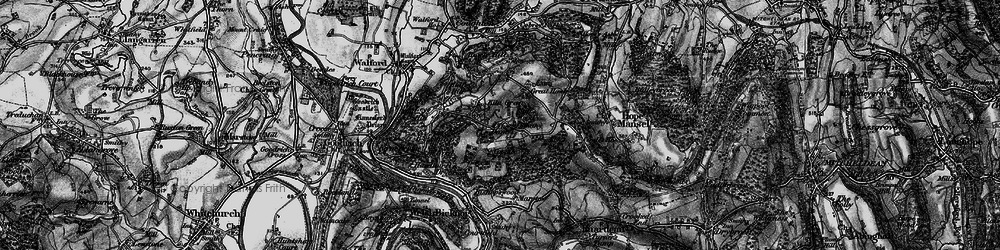 Old map of Kiln Green in 1896