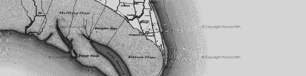 Old map of Trinity Channel in 1895