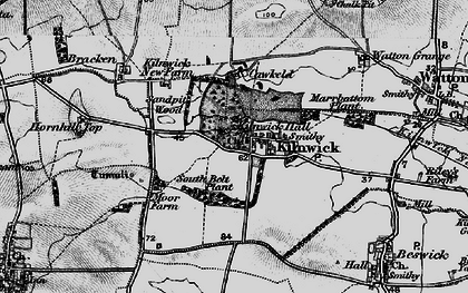 Old map of Kilnwick in 1898
