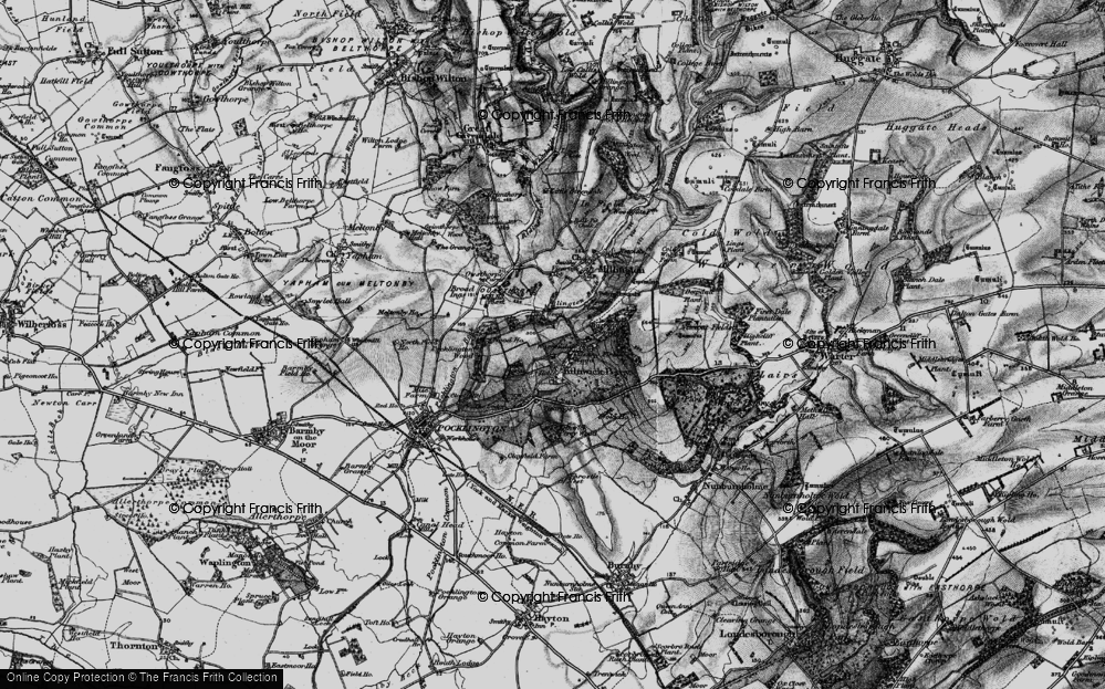 Old Map of Kilnwick Percy, 1898 in 1898