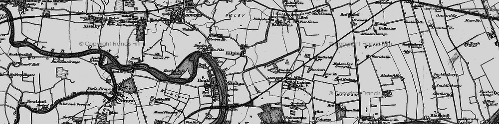 Old map of Kilpin in 1895