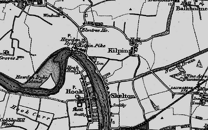 Old map of Kilpin Pike in 1895