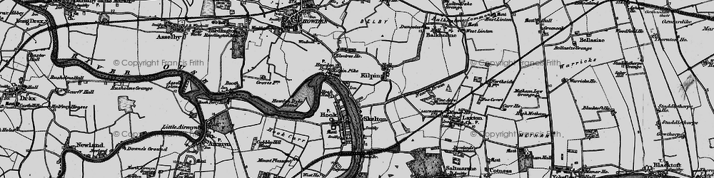 Old map of Howdendyke in 1895
