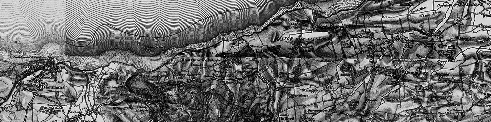Old map of Kilve in 1898