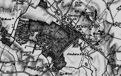 Old map of Kimbolton in 1898