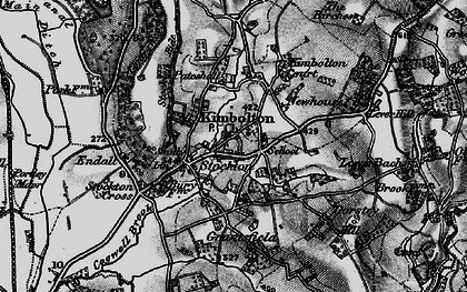 Old map of Kimbolton in 1899