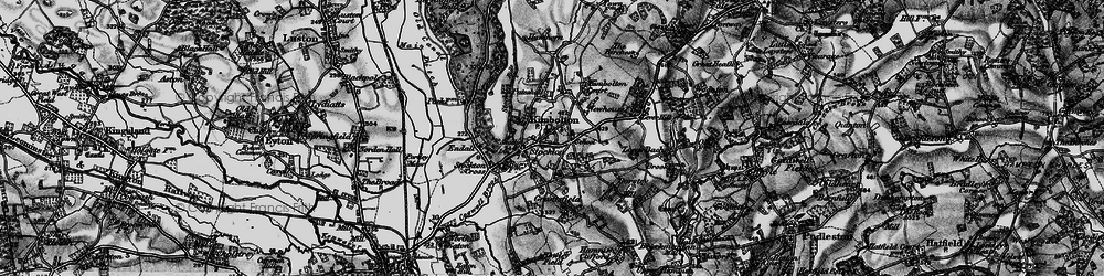 Old map of Kimbolton in 1899