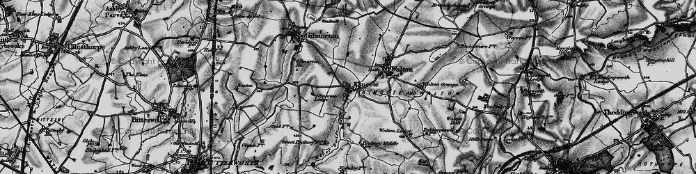 Old map of Kimcote in 1898